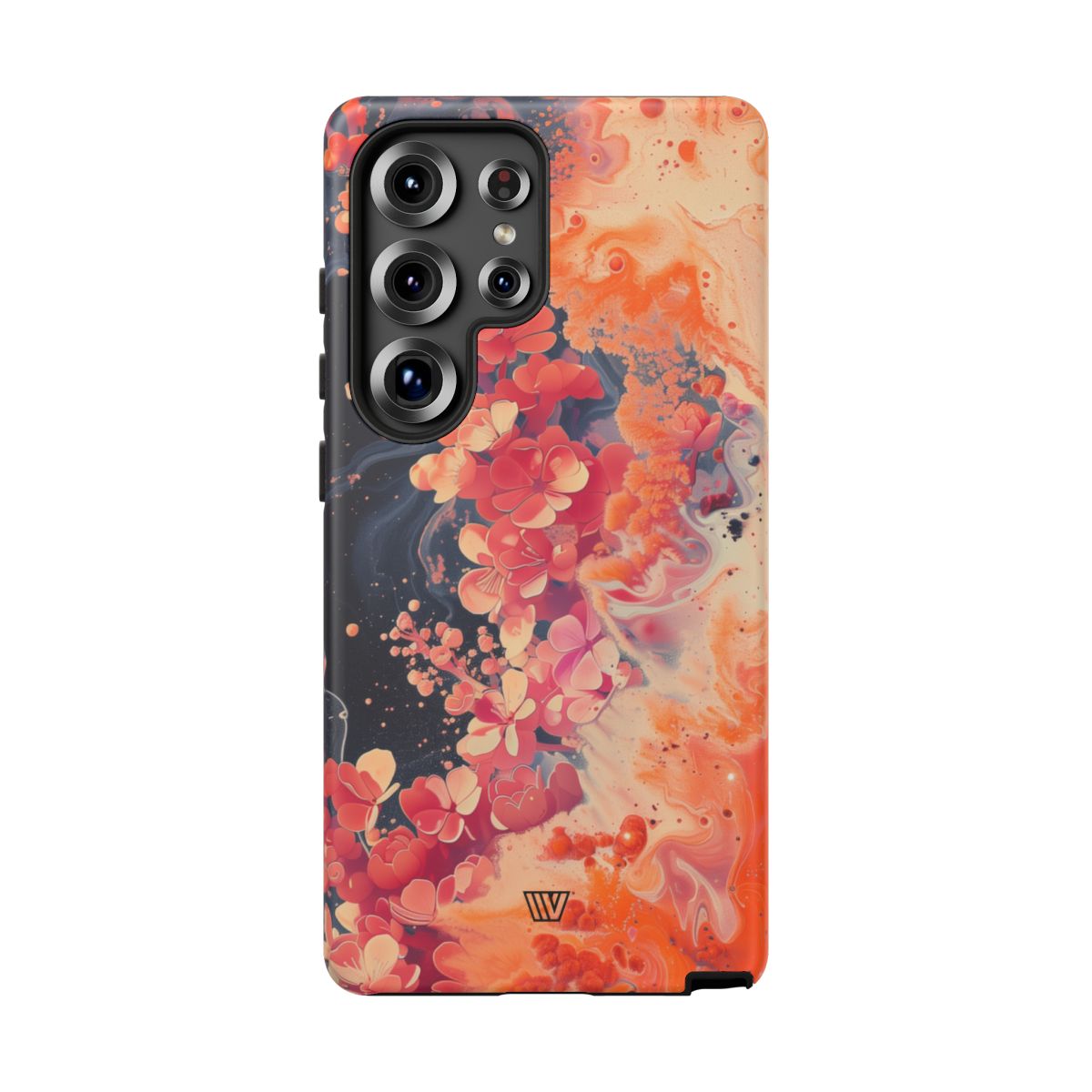 Tough Phone Case Dual-Layer Protection Phone Case WAVE OF FLOWERS
