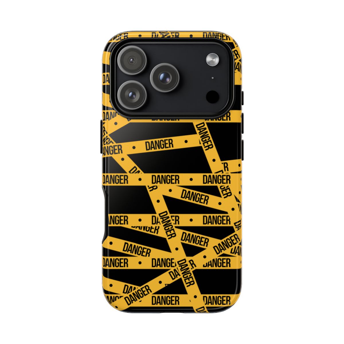 Tough Impact-Resistant Phone Case DANGER TAPE