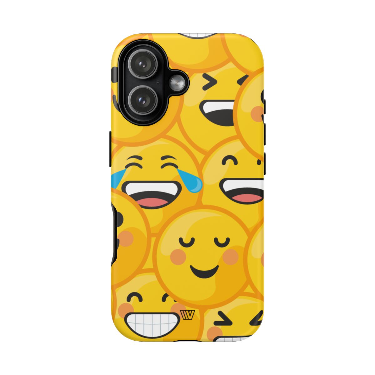 Tough Phone Case Impact-Resistant Dual-Layer Polycarbonate EMOJI FACES