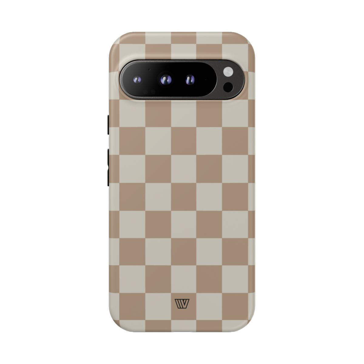 Checkerboard Tough Phone Case Dual-Layer Protection NEUTRAL