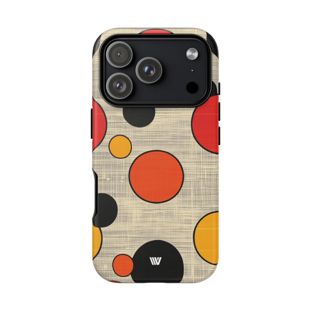 Tough Phone Case Mid-Century Dots Protective Cover