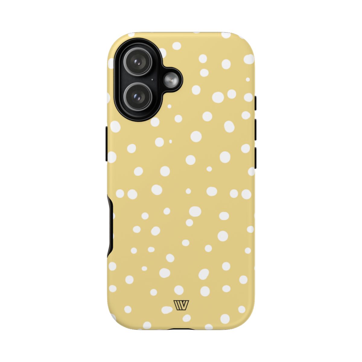 Muted Yellow Dots Tough Phone Case with Impact-Resistant Design