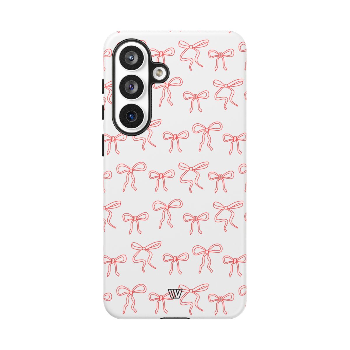 Red Ribbon Tough Phone Case Dual-Layer Impact Resistant Trovvve