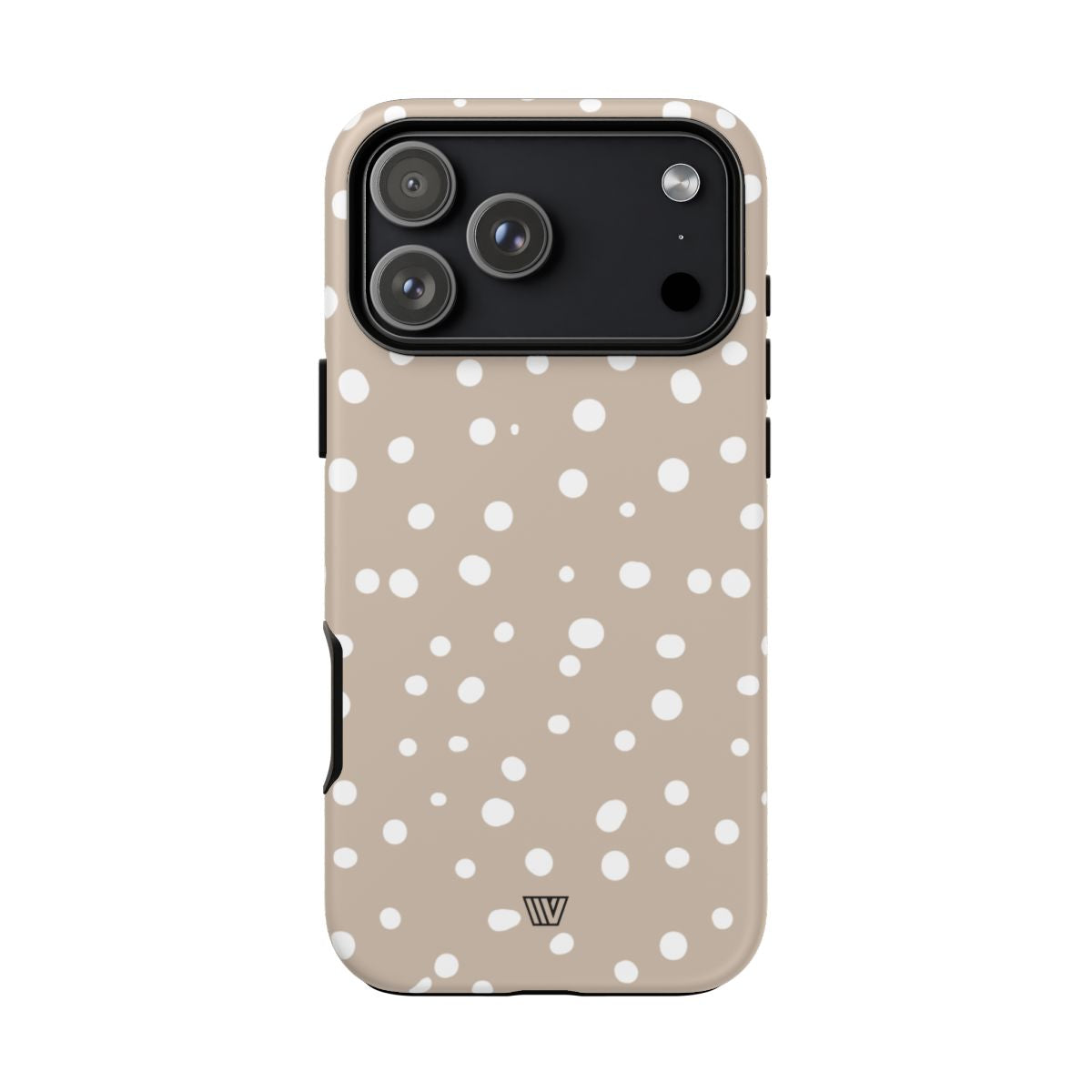 Beige Dots Tough Phone Case Dual-Layer Protective Shell Trovvve
