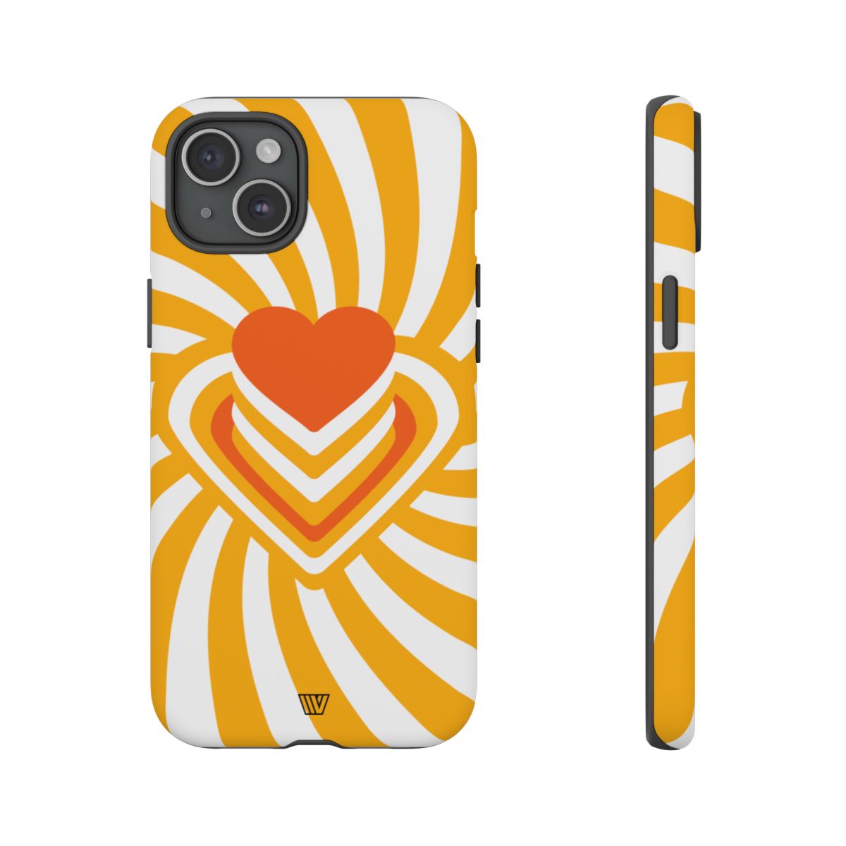 Tough Impact-Resistant Phone Case HEART RAY STACK