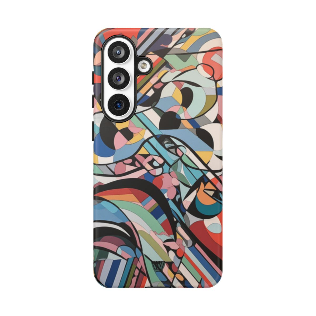 Abstract Mural Tough Phone Case Dual-Layer Protection
