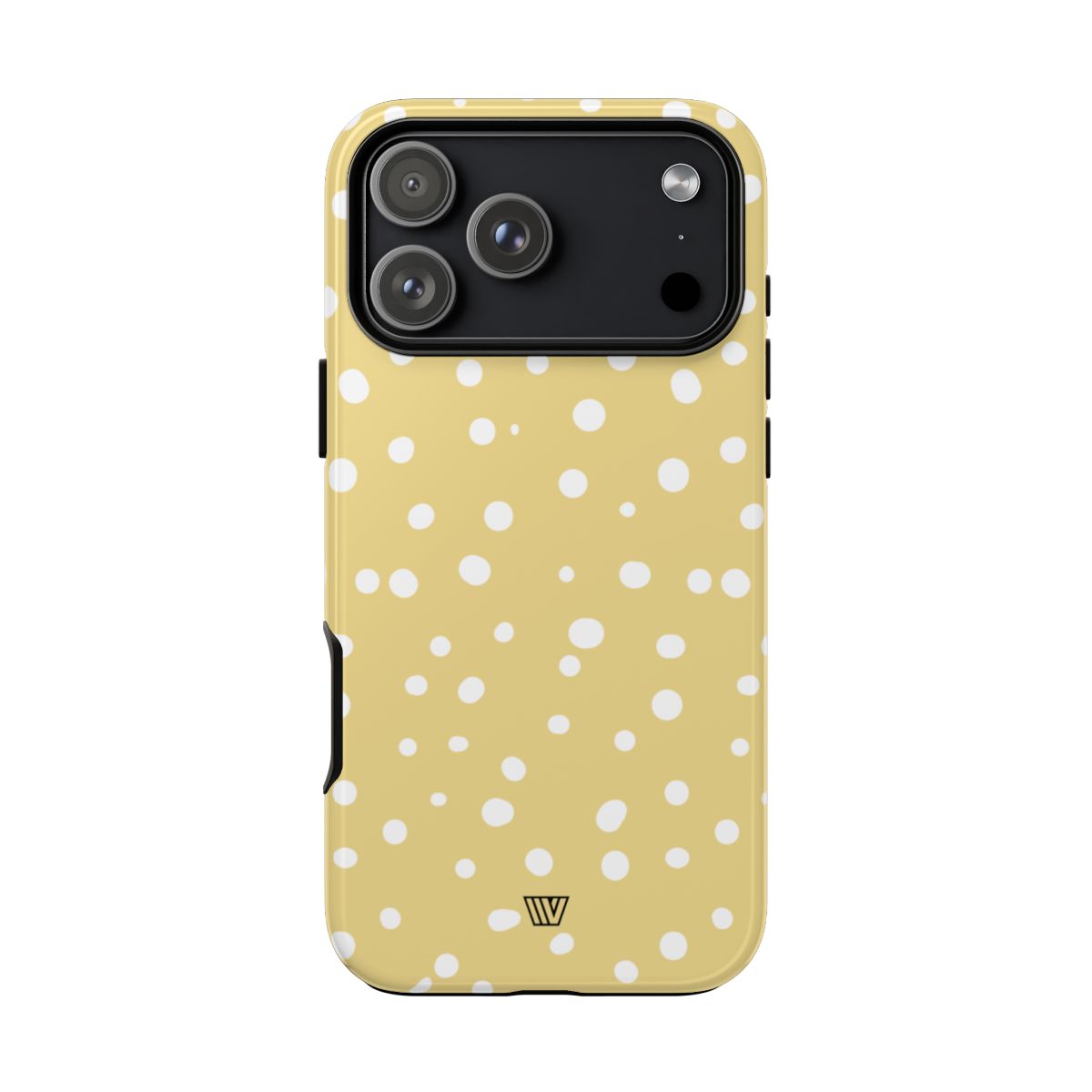 Muted Yellow Dots Tough Phone Case with Impact-Resistant Design
