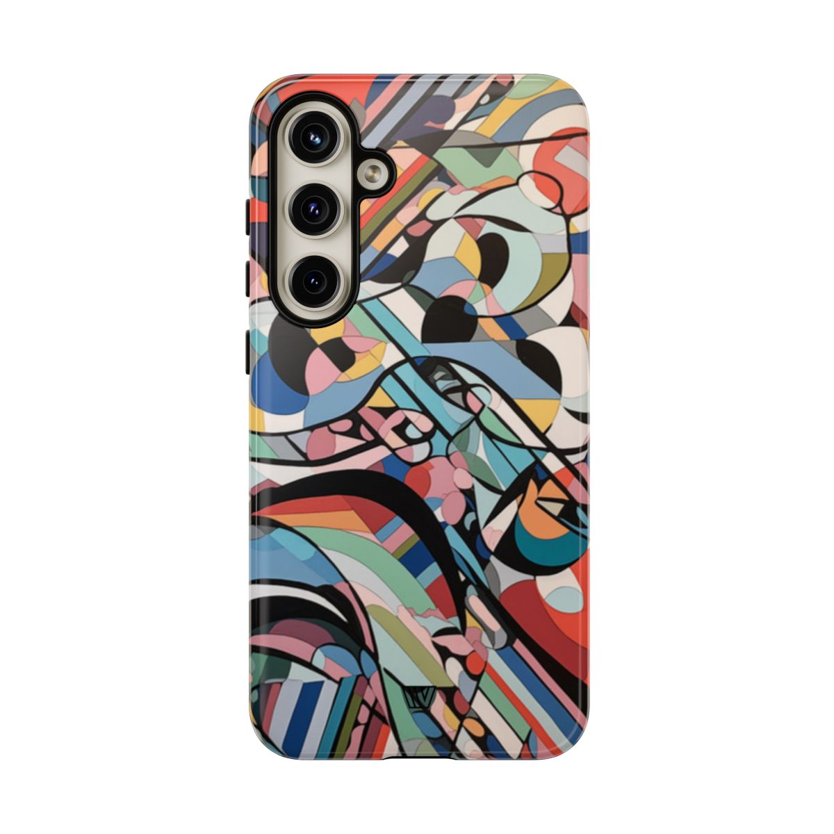 Abstract Mural Tough Phone Case Dual-Layer Protection