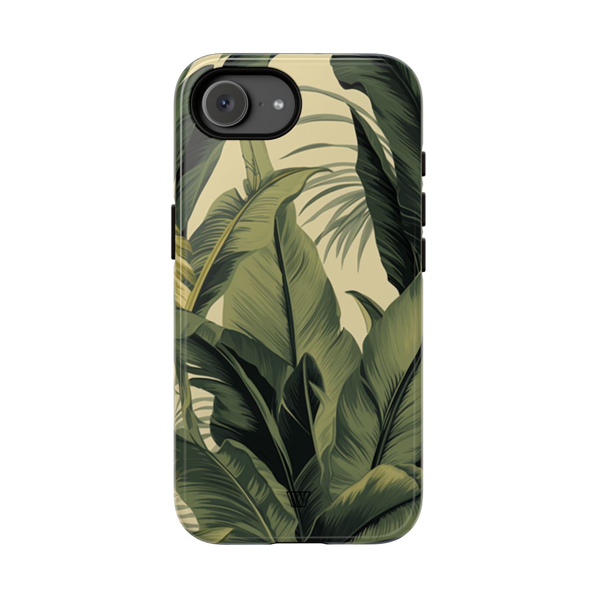 Tropical Leaves Tough Phone Case Dual-Layer Protection