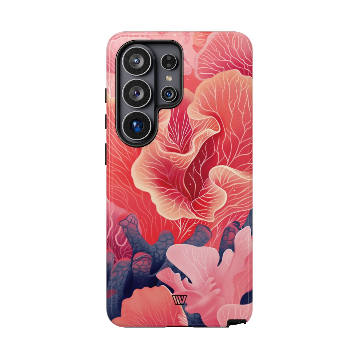 Pink Coral Tough Phone Case Dual-Layer Protection