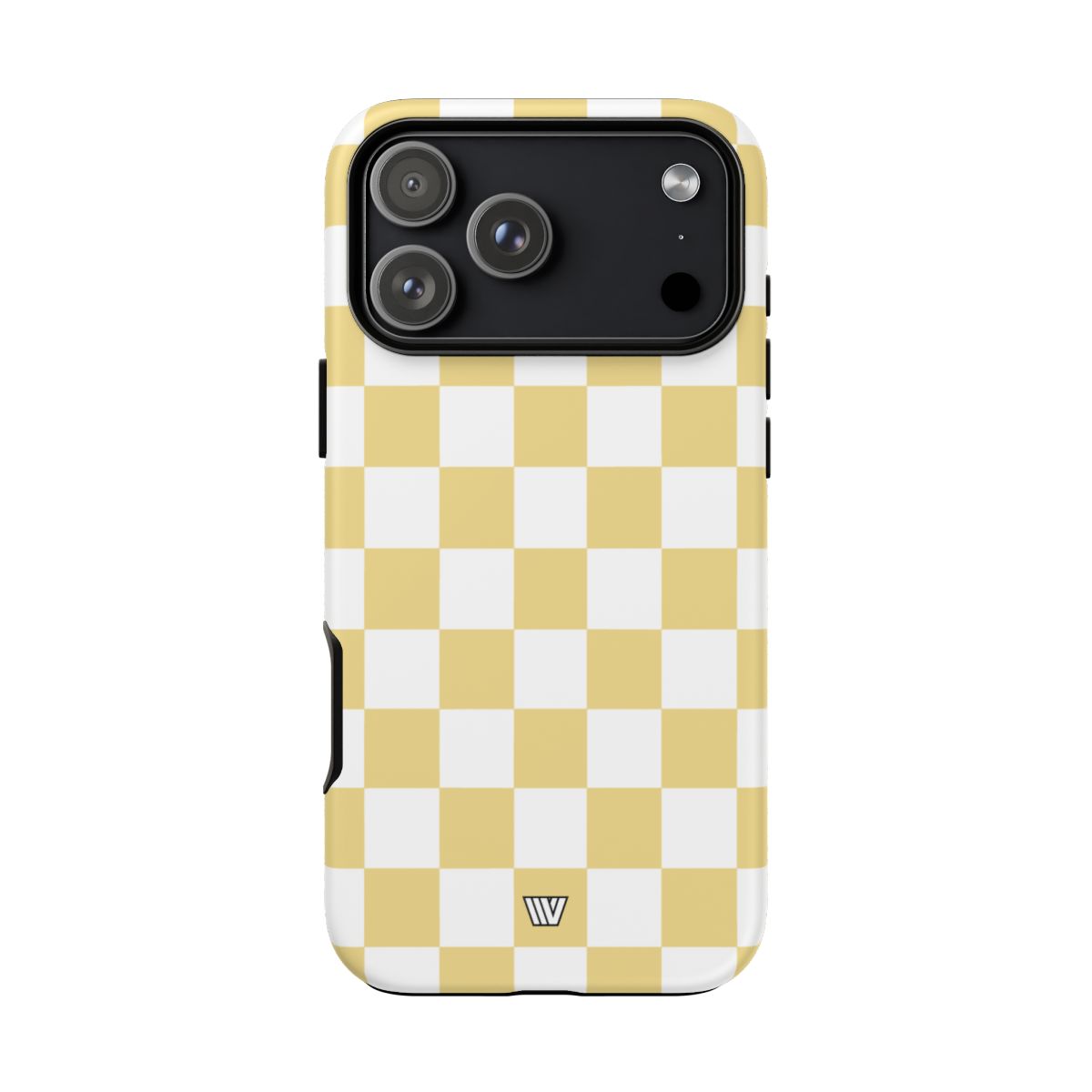 Banana Yellow Checkerboard Tough Phone Case
