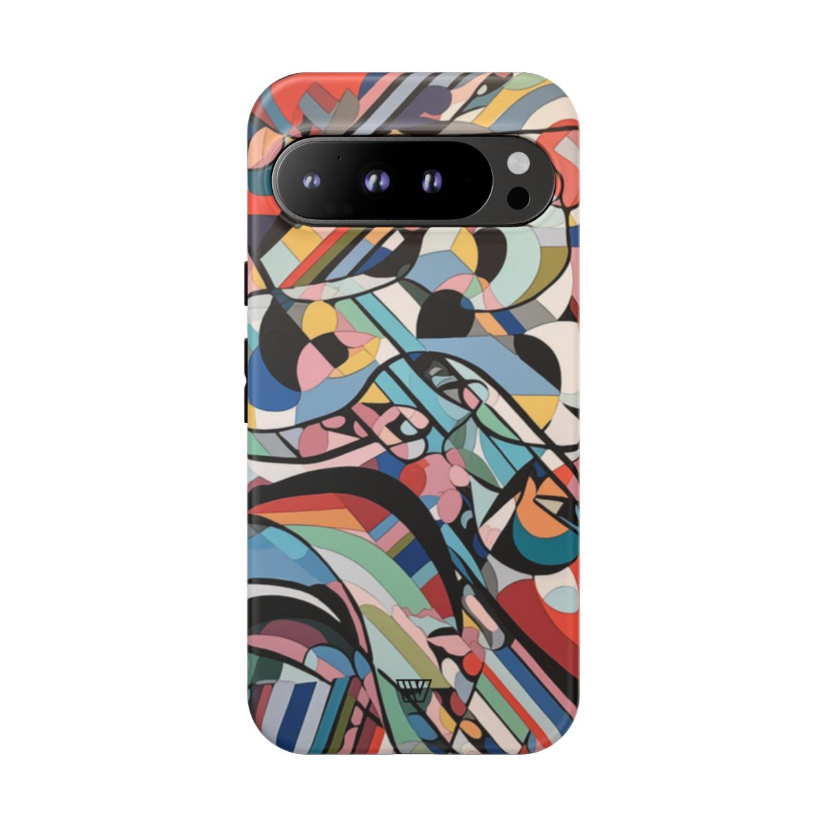Abstract Mural Tough Phone Case Dual-Layer Protection