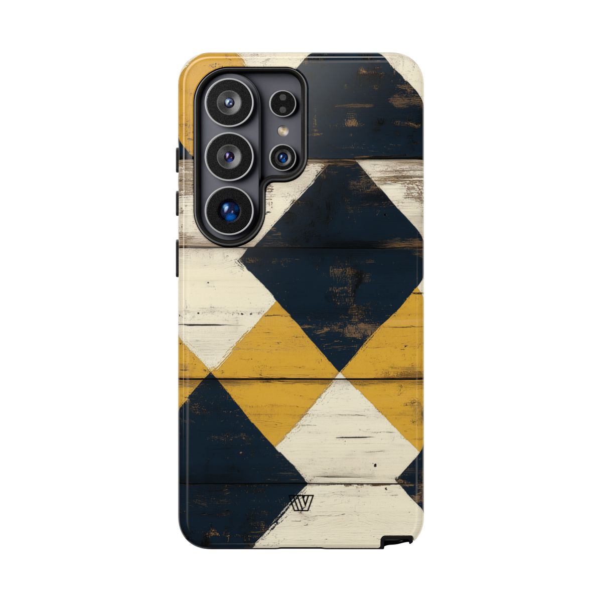 Tough Phone Case Dual-Layer Protection Farmhouse Wood