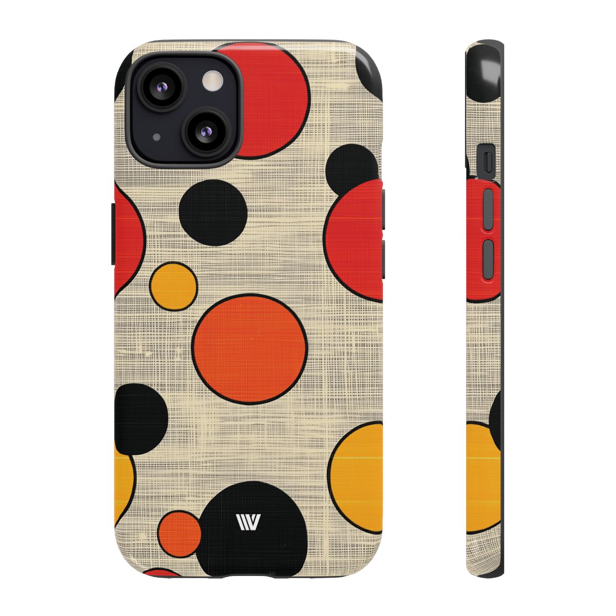 Tough Phone Case Mid-Century Dots Protective Cover
