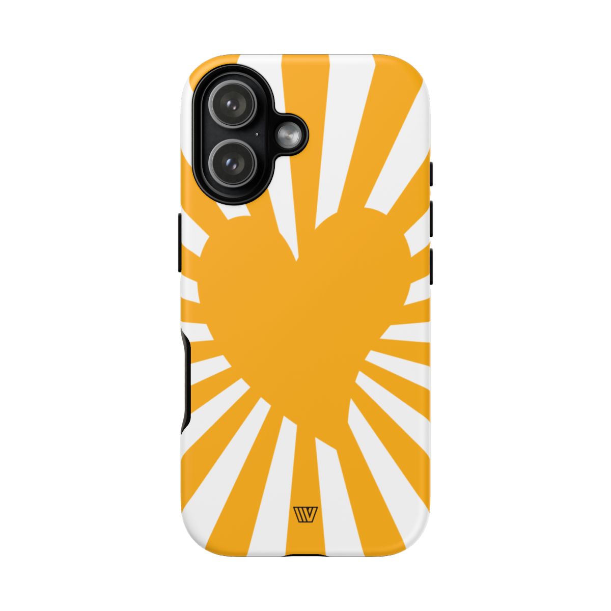 Heart Sun Rays Tough Phone Case with Impact Resistance