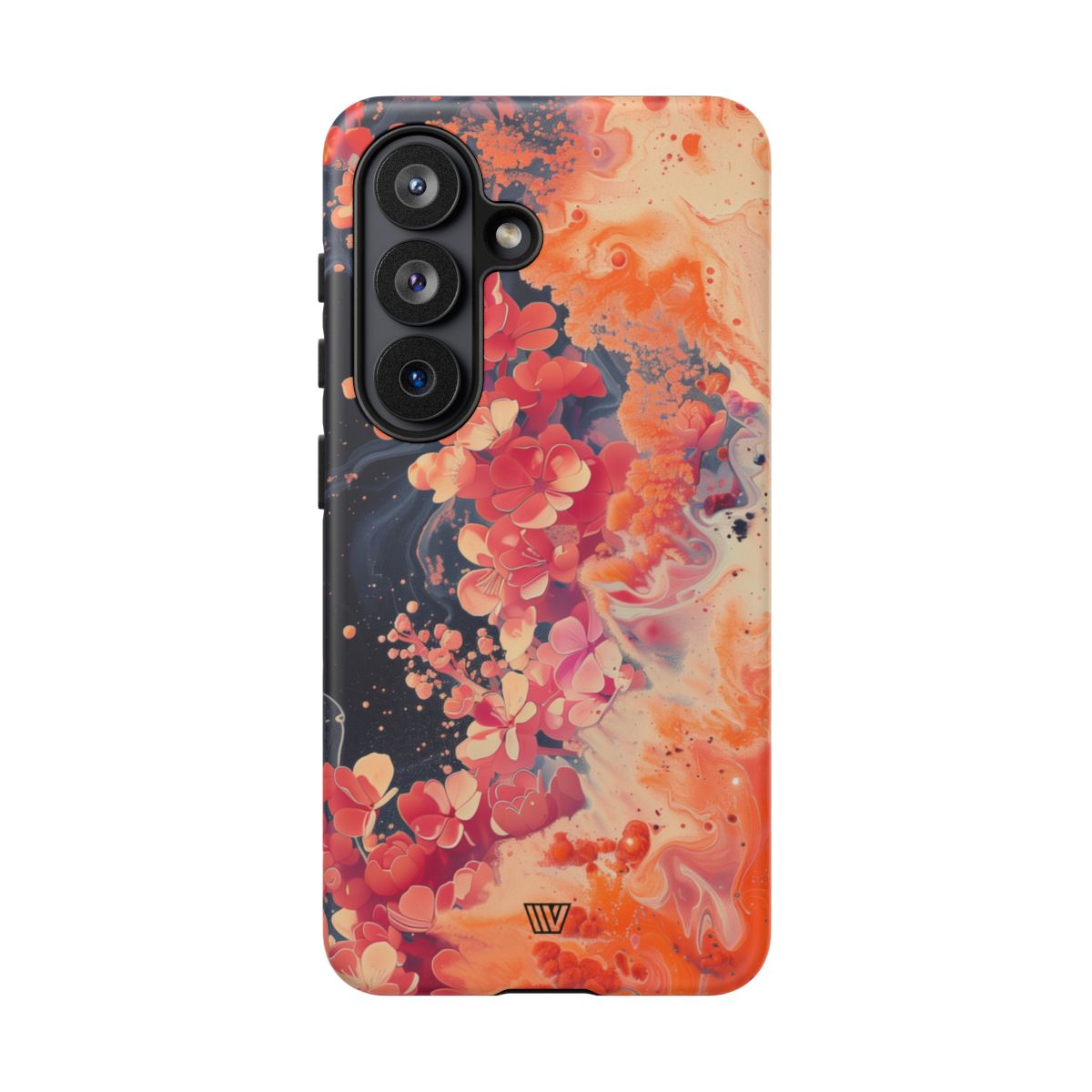 Tough Phone Case Dual-Layer Protection Phone Case WAVE OF FLOWERS