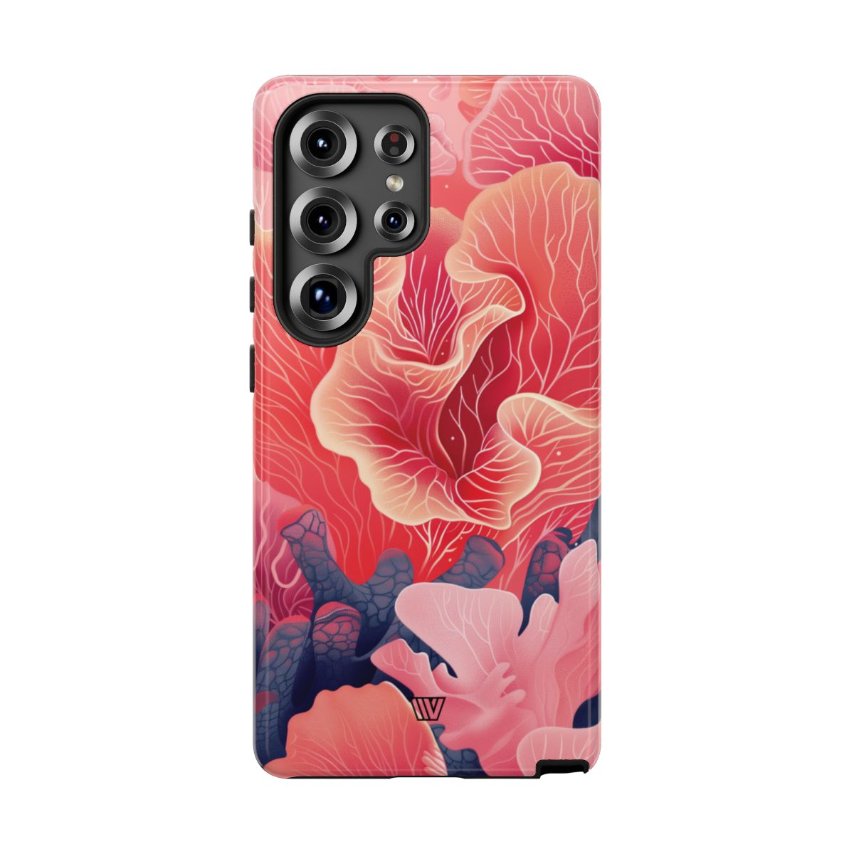 Pink Coral Tough Phone Case Dual-Layer Protection