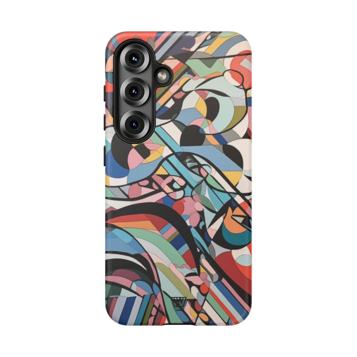 Abstract Mural Tough Phone Case Dual-Layer Protection