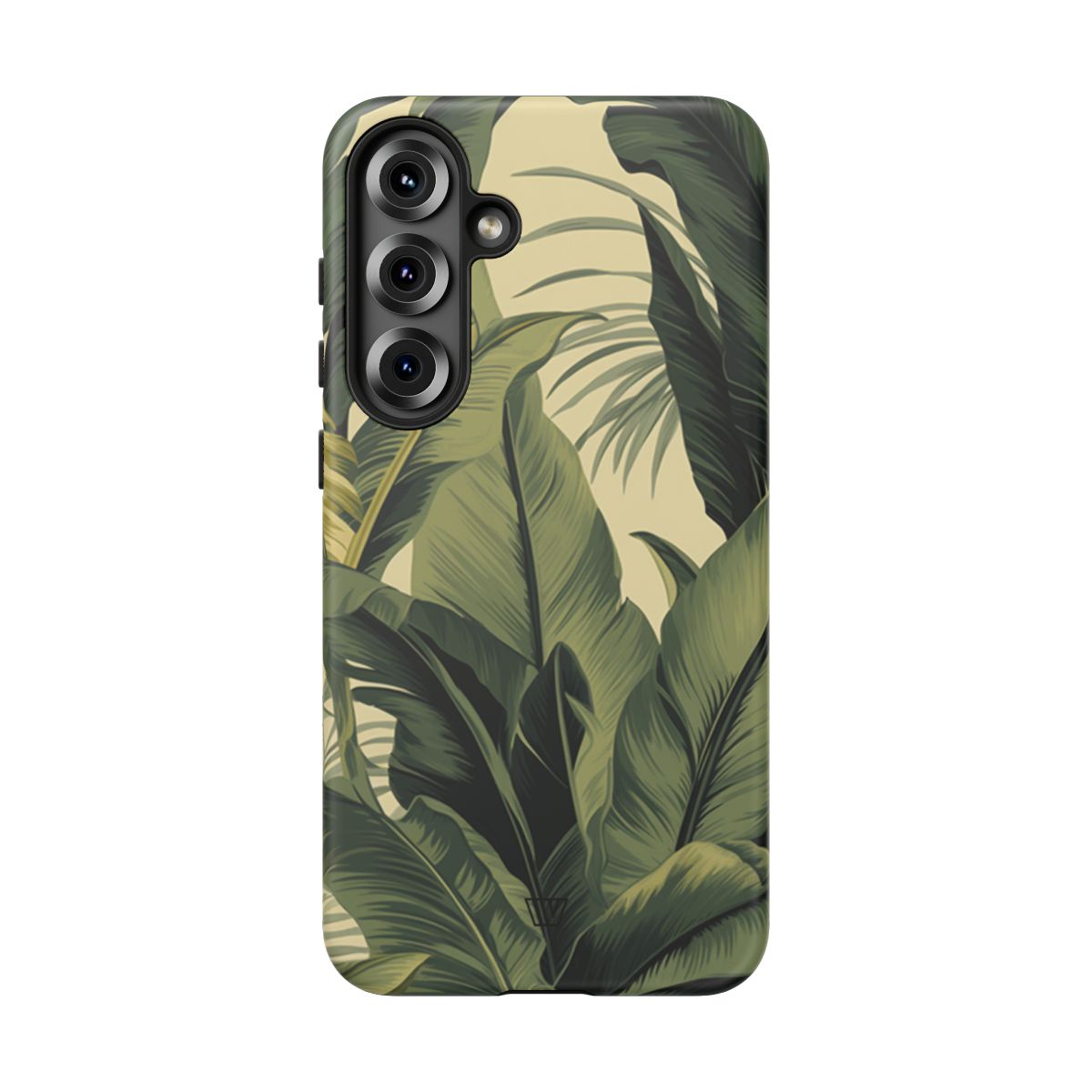 Tropical Leaves Tough Phone Case Dual-Layer Protection