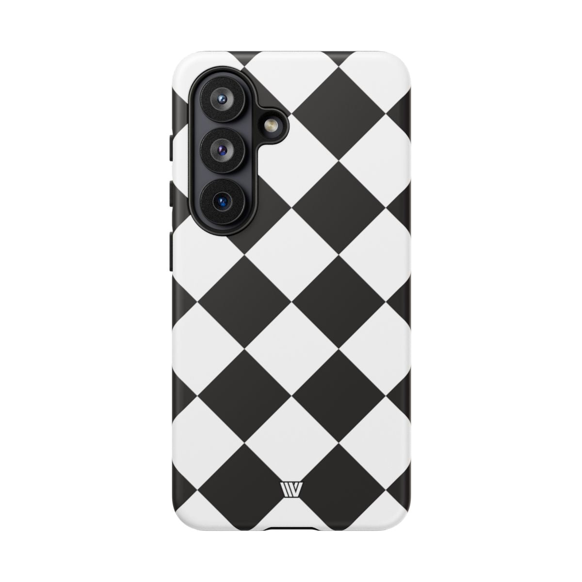 Black & White Diamond Tough Phone Case Dual-layer Protection