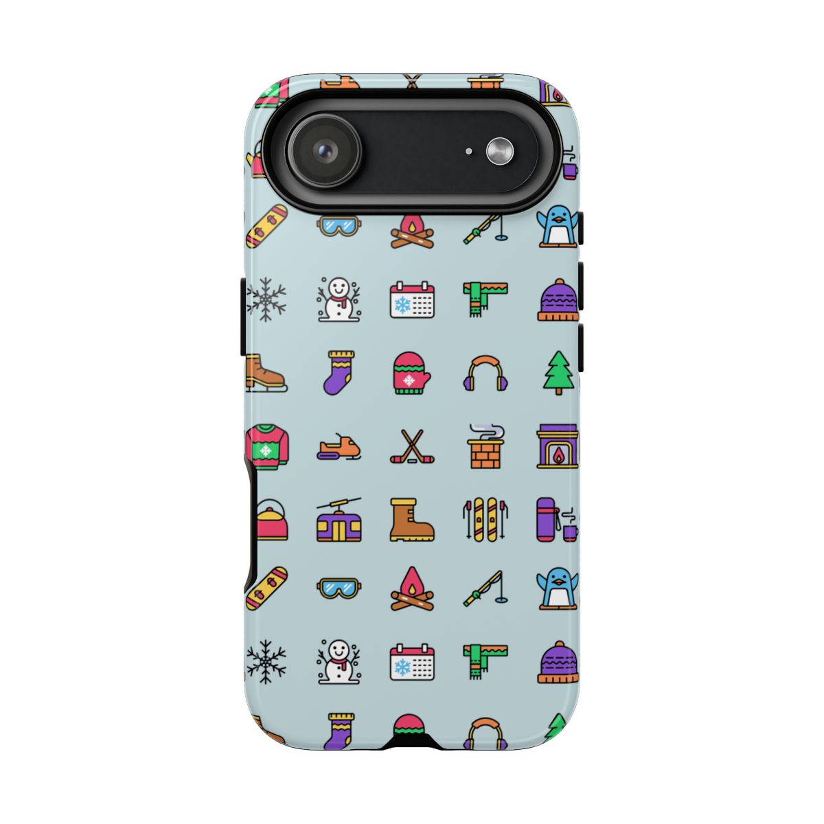 Tough Phone Case Dual-Layer Protective WINTER ICONS