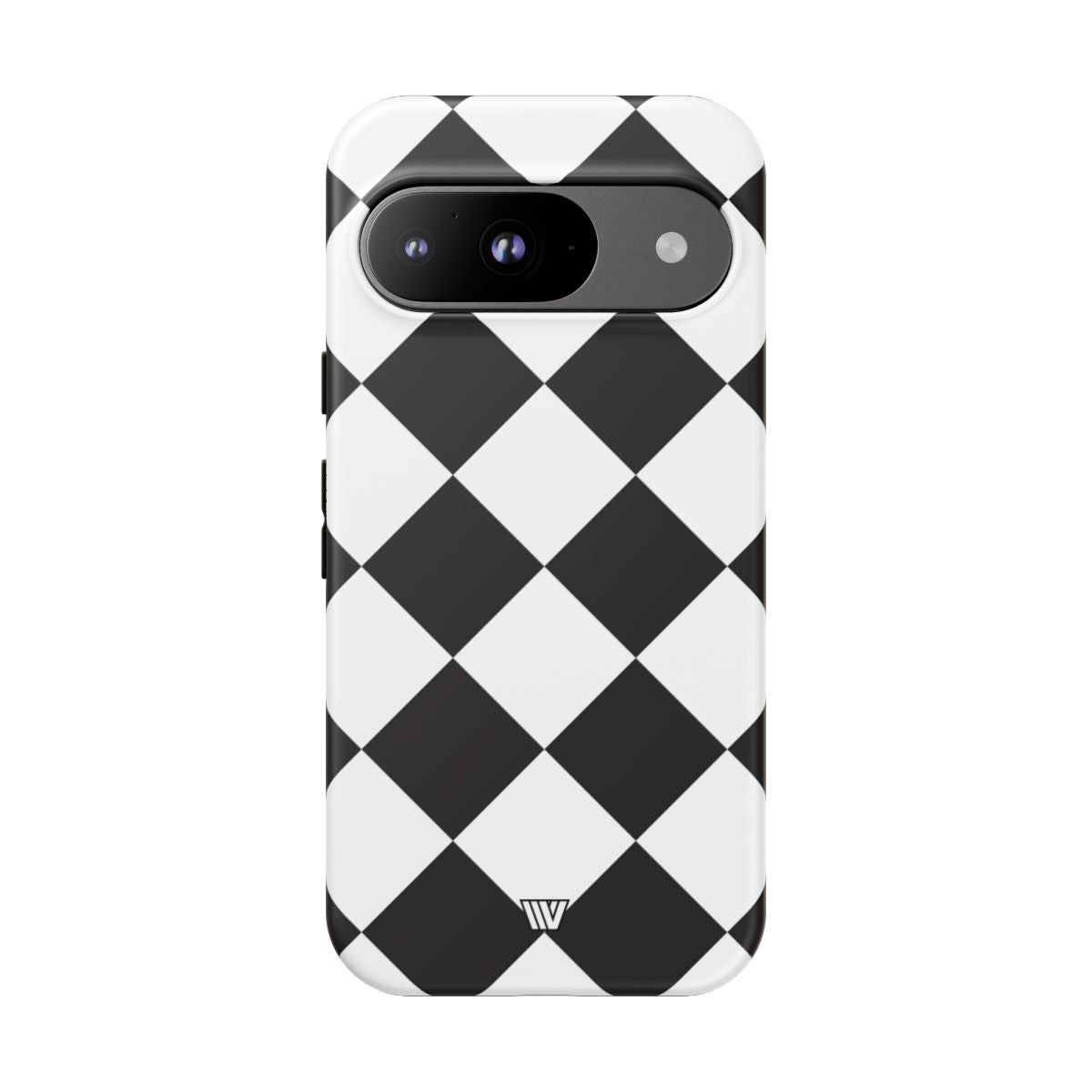 Black & White Diamond Tough Phone Case Dual-layer Protection