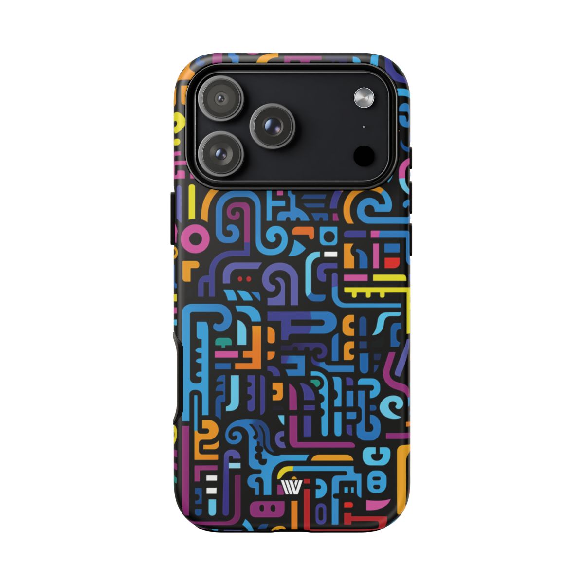 Tough Phone Case Dual-Layer Impact Resistant NEON GLYPHS