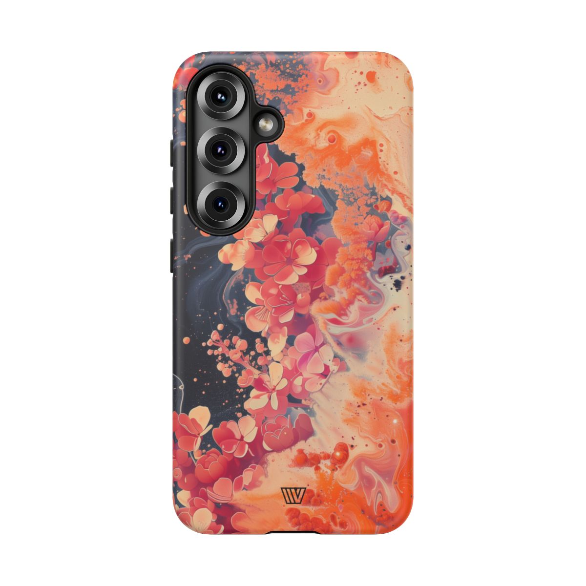 Tough Phone Case Dual-Layer Protection Phone Case WAVE OF FLOWERS