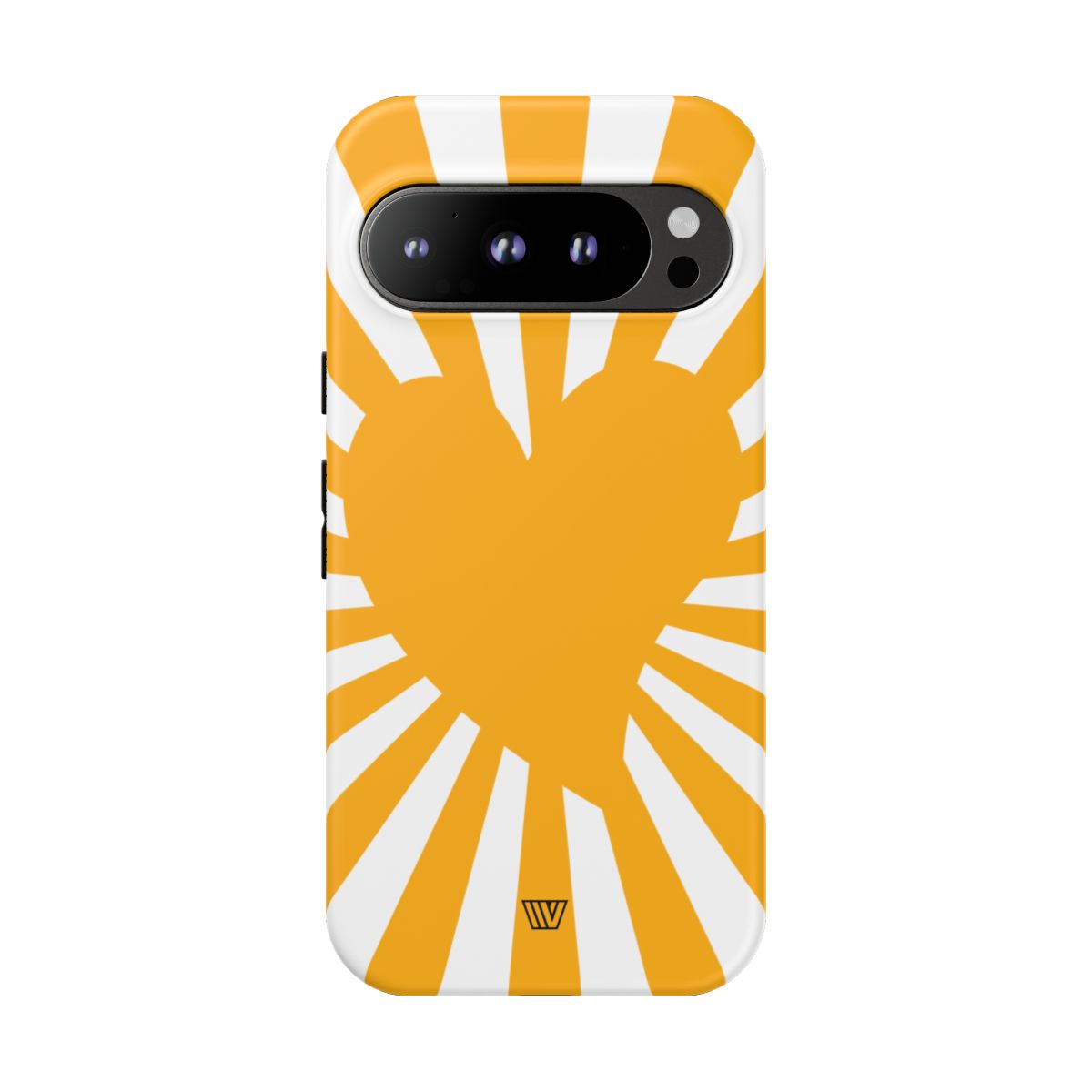 Heart Sun Rays Tough Phone Case with Impact Resistance