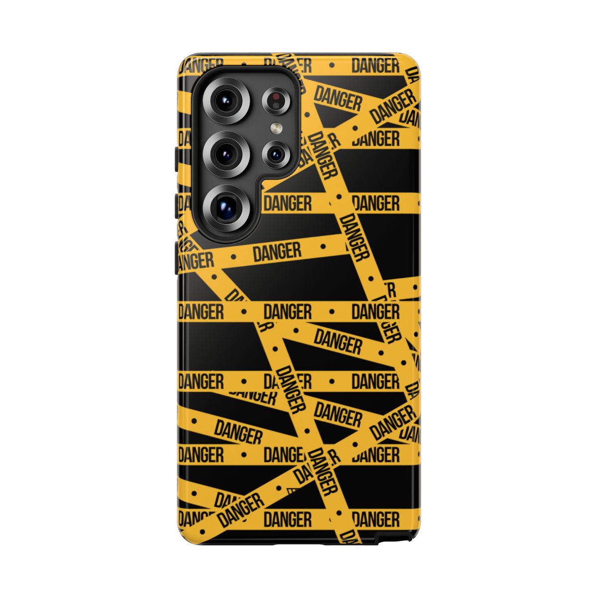Tough Impact-Resistant Phone Case DANGER TAPE
