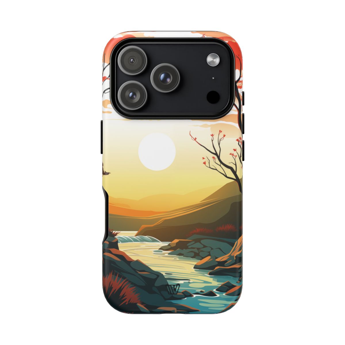 Tough Phone Case Dual-Layer Protection RIVER SUNSET