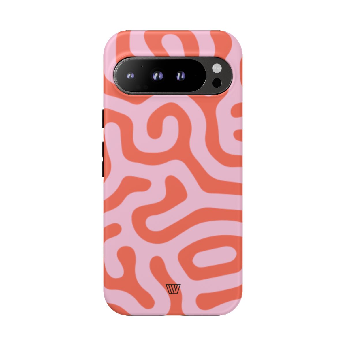 Tough Phone Case Dual-Layer Protection CORAL ORGANIC LINES