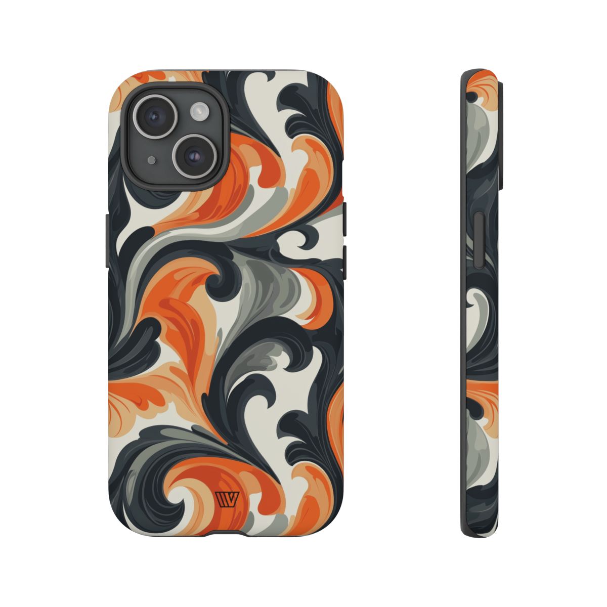 Tough Phone Case Baroque Swirl Polycarbonate Shell Trovvve