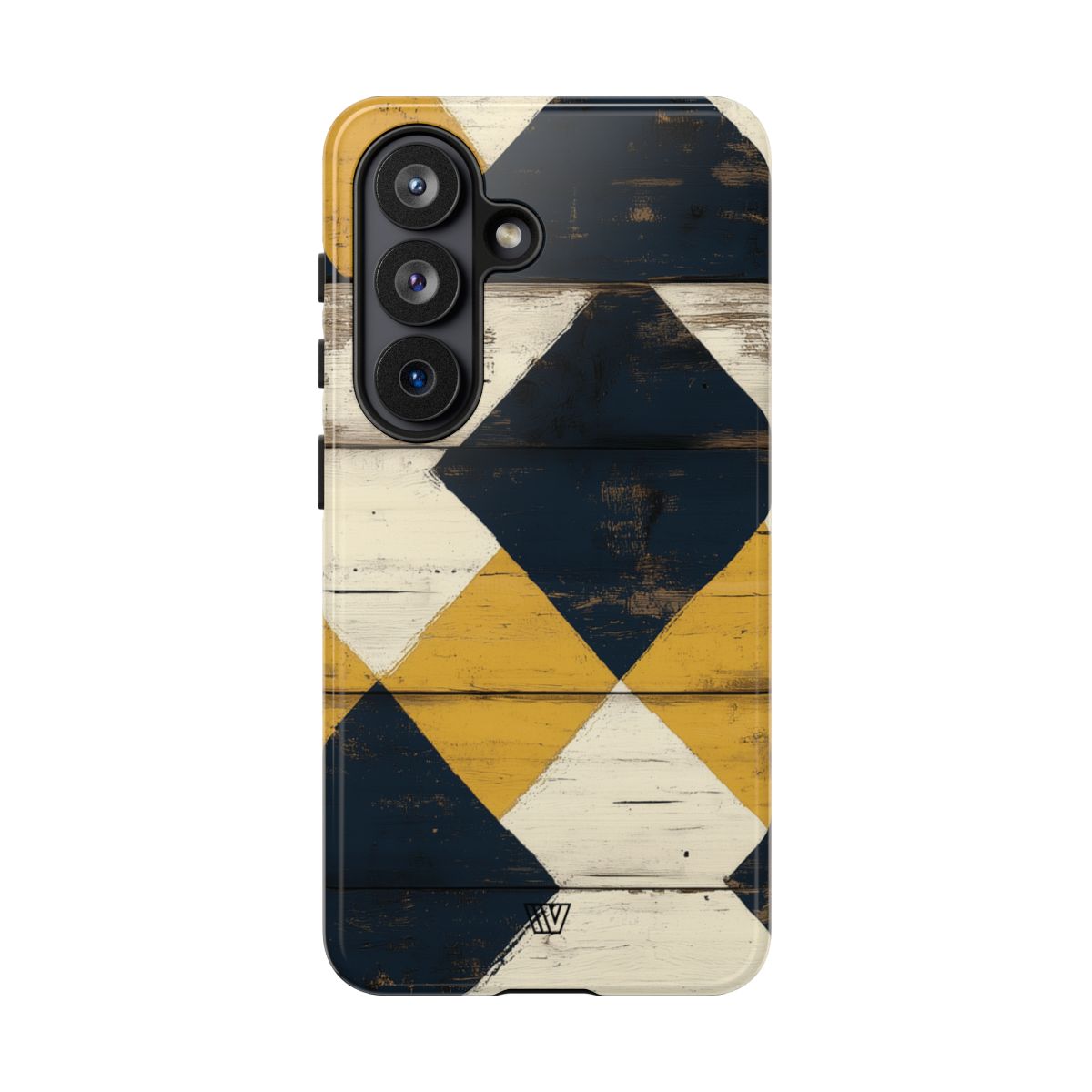 Tough Phone Case Dual-Layer Protection Farmhouse Wood
