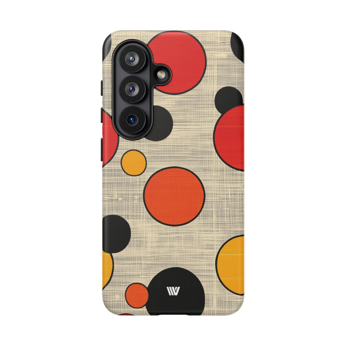 Tough Phone Case Mid-Century Dots Protective Cover