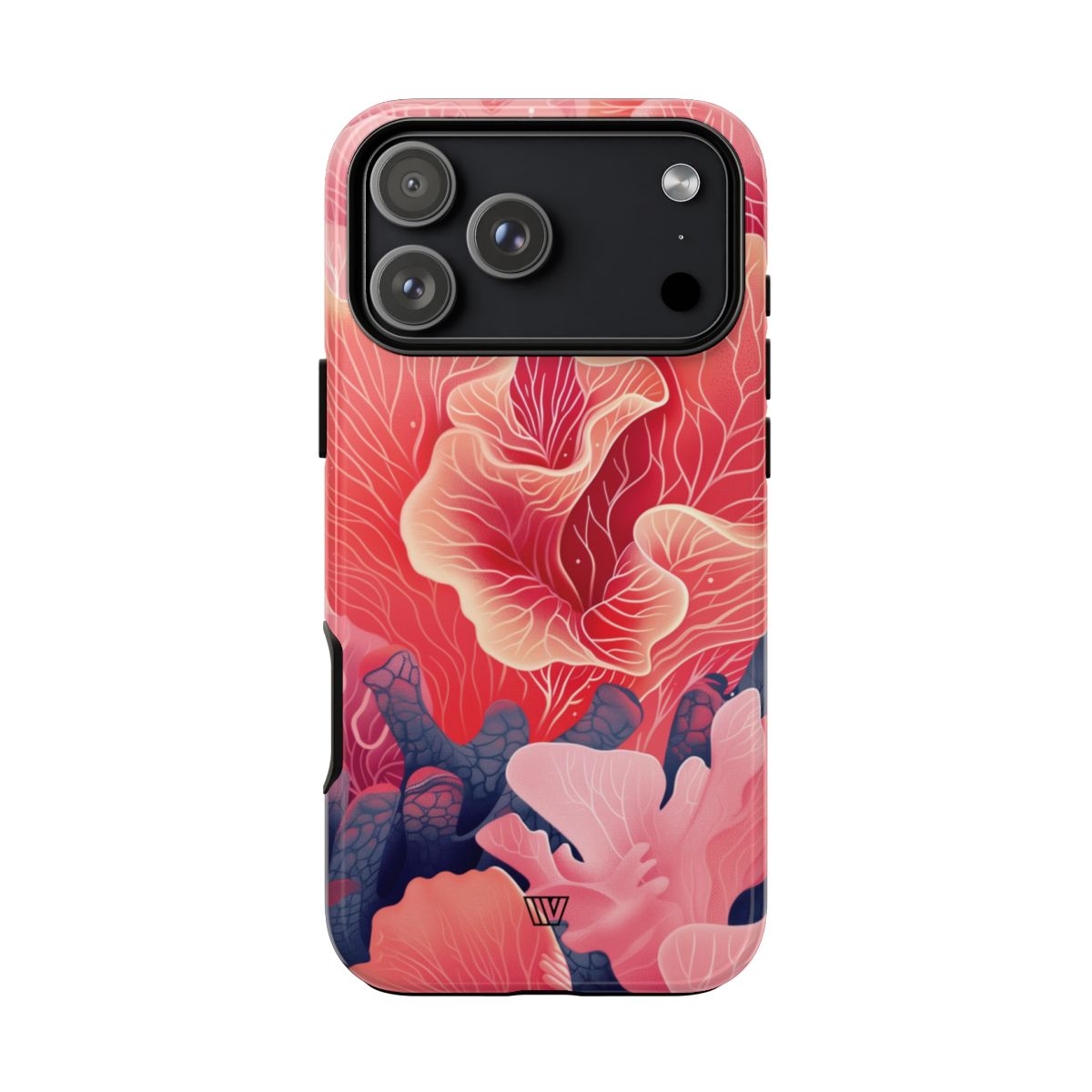 Pink Coral Tough Phone Case Dual-Layer Protection