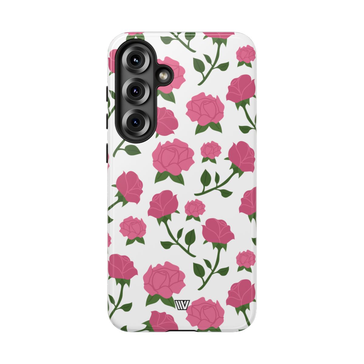 Pink Roses Tough Phone Case Dual-Layer Protective Trovvve