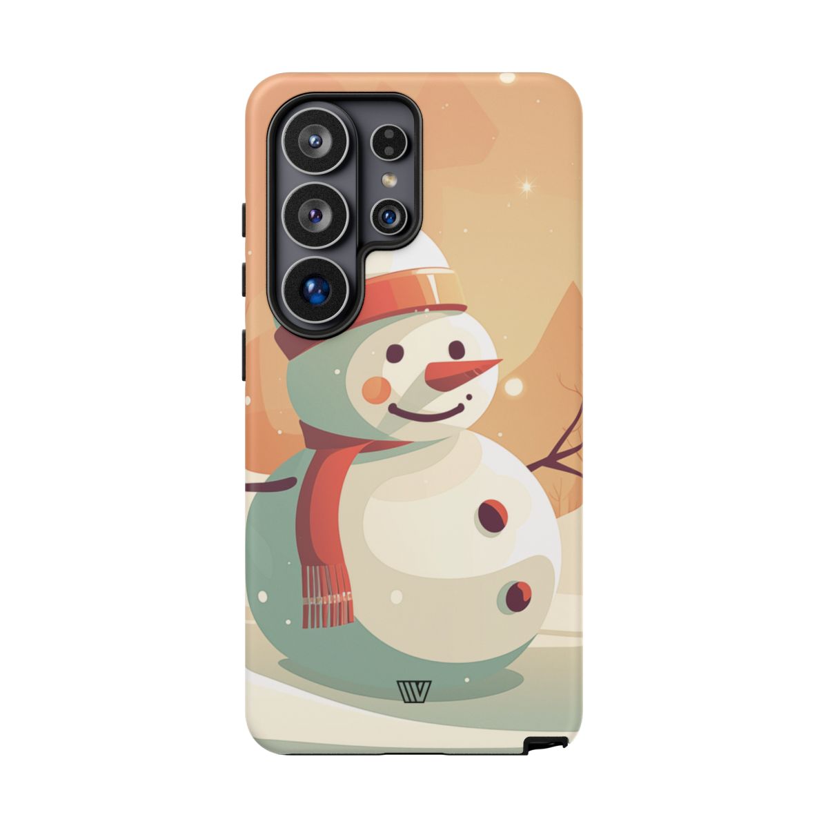 Tough Phone Case Impact Resistant Polycarbonate Dual-Layer SUNSET SNOWMAN