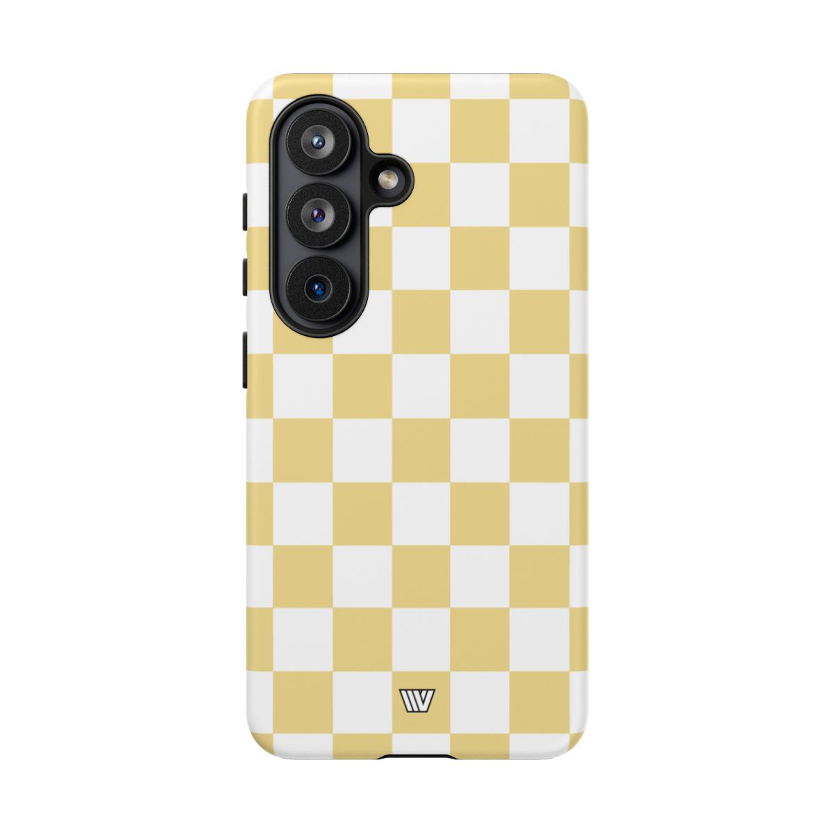 Banana Yellow Checkerboard Tough Phone Case