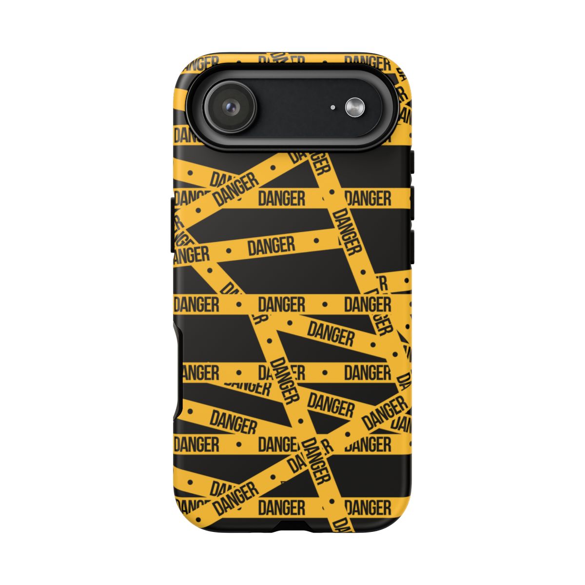 Tough Impact-Resistant Phone Case DANGER TAPE