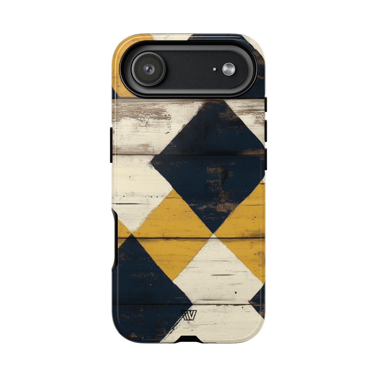 Tough Phone Case Dual-Layer Protection Farmhouse Wood