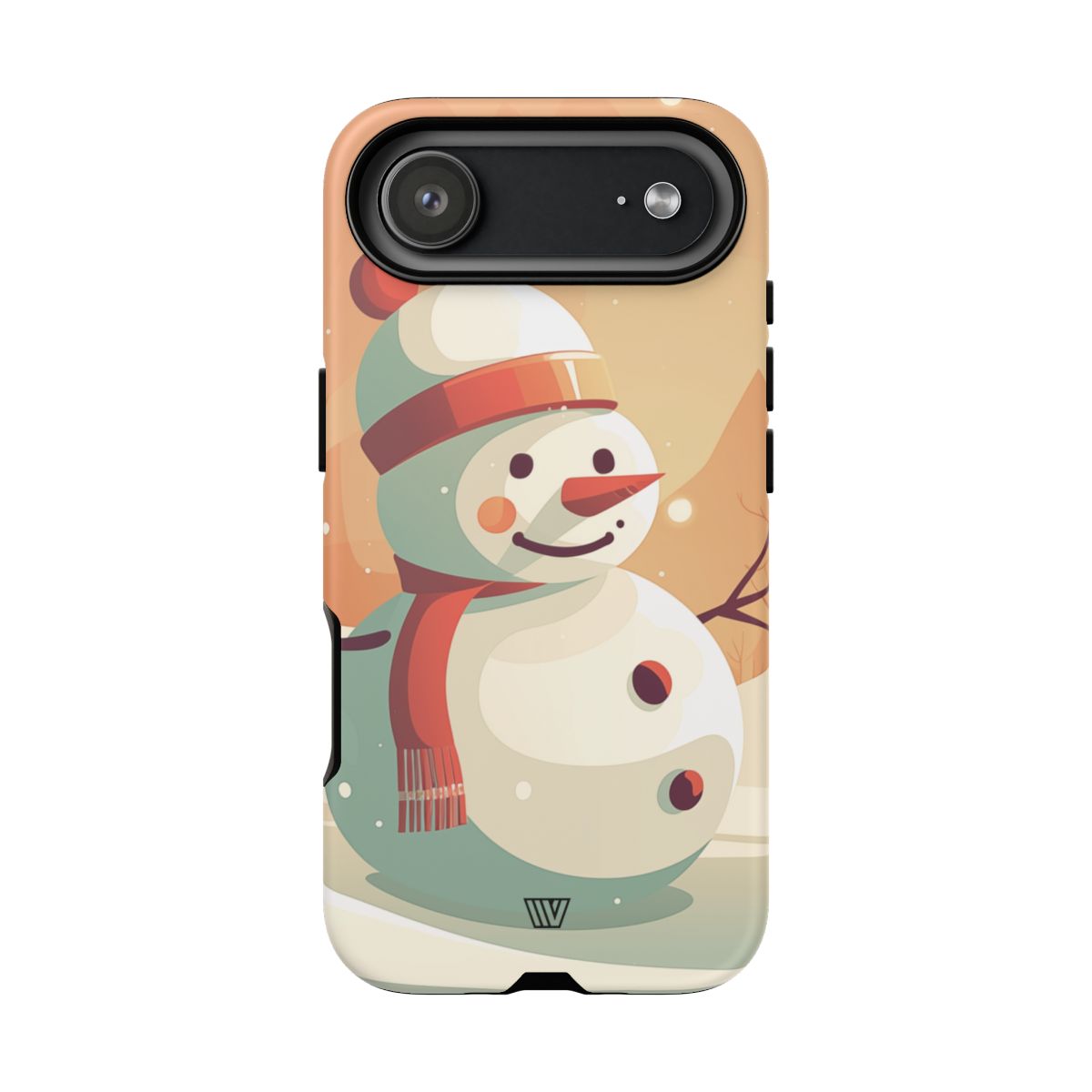 Tough Phone Case Impact Resistant Polycarbonate Dual-Layer SUNSET SNOWMAN