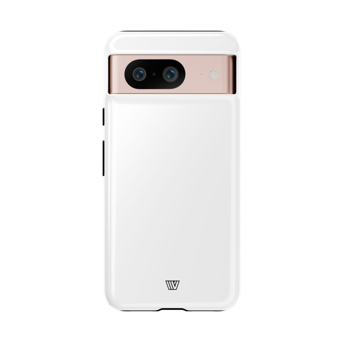 All White Tough Phone Case Protective Dual-Layer Polycarbonate Shell