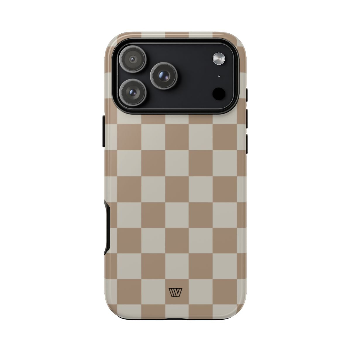 Checkerboard Tough Phone Case Dual-Layer Protection NEUTRAL
