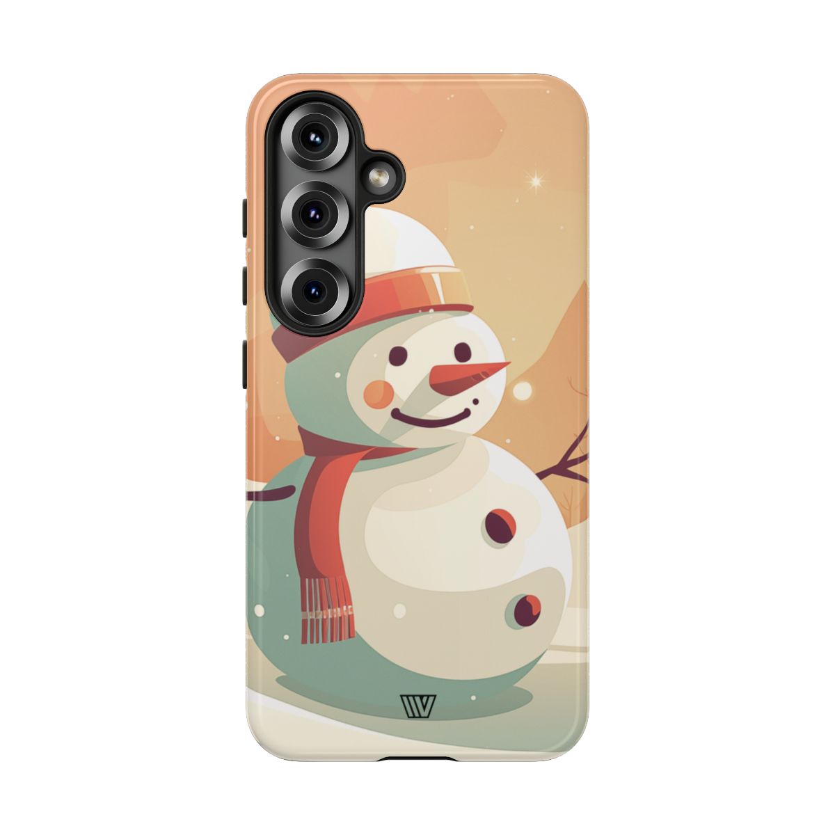 Tough Phone Case Impact Resistant Polycarbonate Dual-Layer SUNSET SNOWMAN