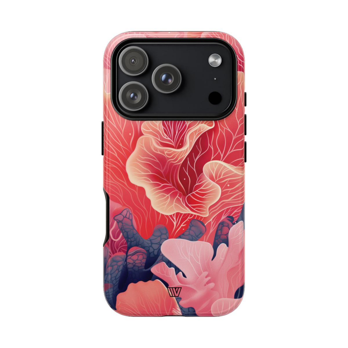 Pink Coral Tough Phone Case Dual-Layer Protection