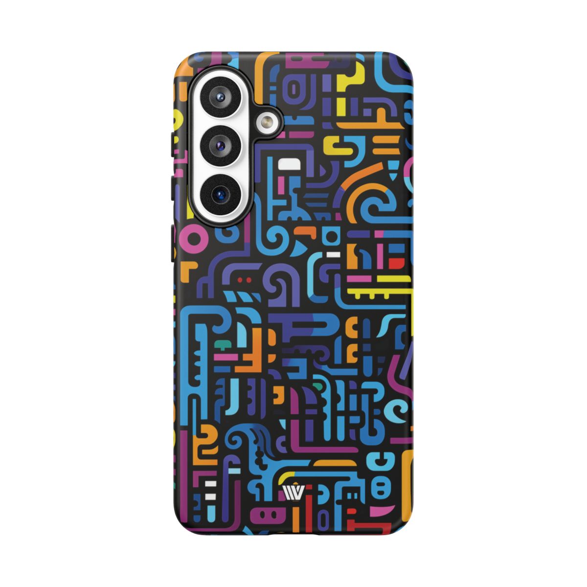 Tough Phone Case Dual-Layer Impact Resistant NEON GLYPHS