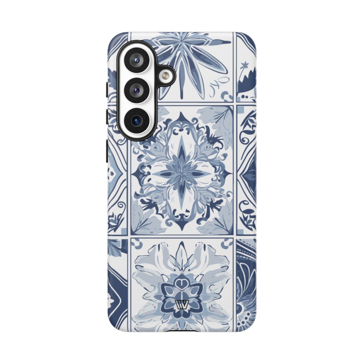 Blue White Tile Tough Impact-Resistant Phone Case
