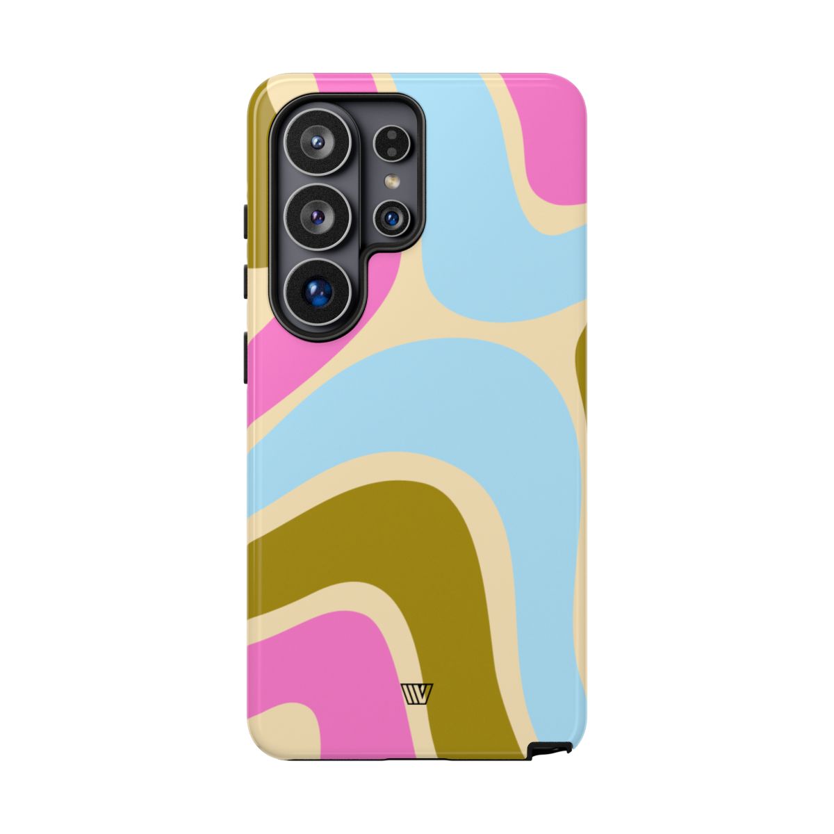 Tough Phone Case Large Groovy Waves Polycarbonate Shell