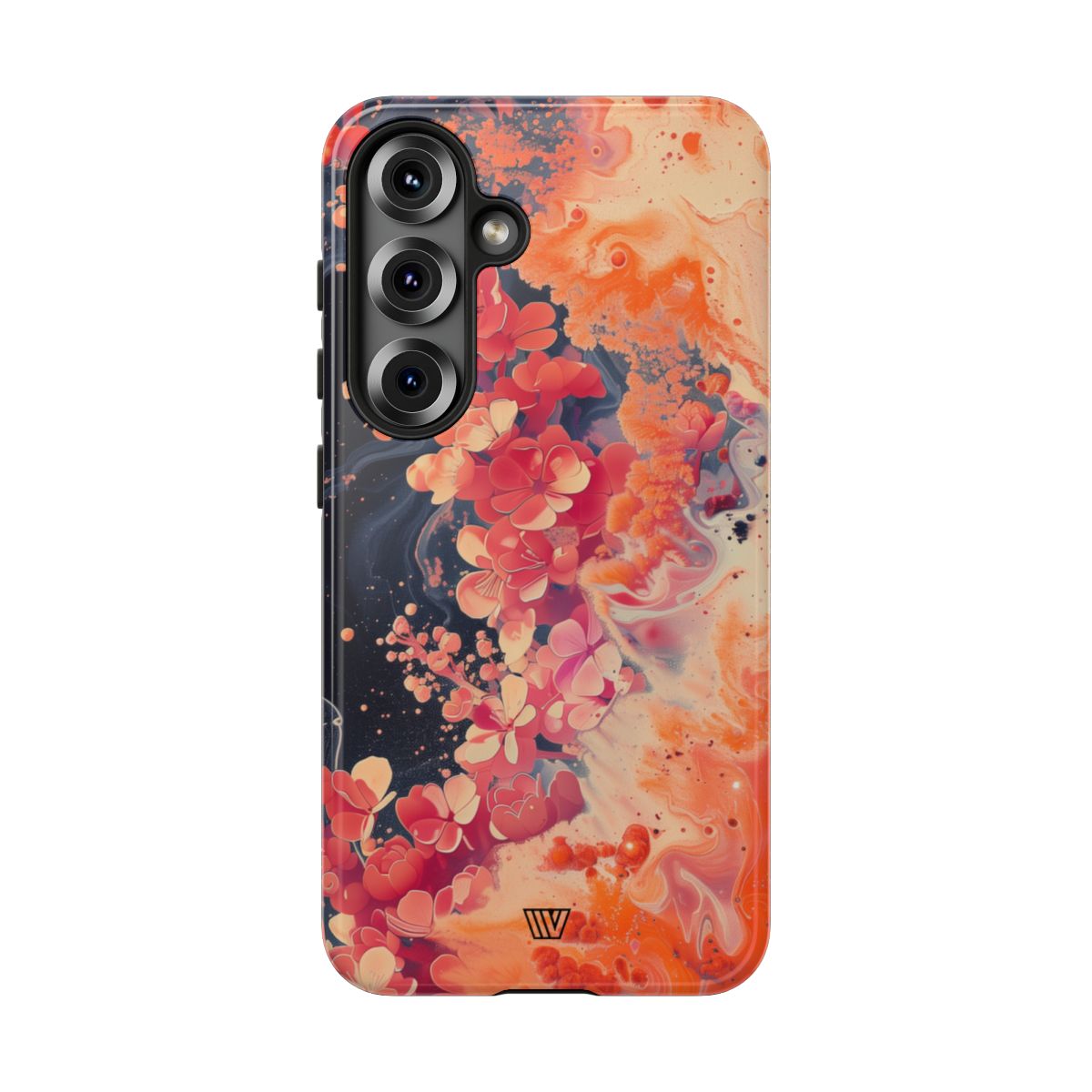Tough Phone Case Dual-Layer Protection Phone Case WAVE OF FLOWERS